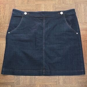 LOFT Dark Blue Mini Skirt, 14
